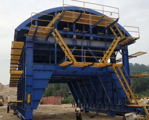 Construction technology of secondary lining of tunnel
